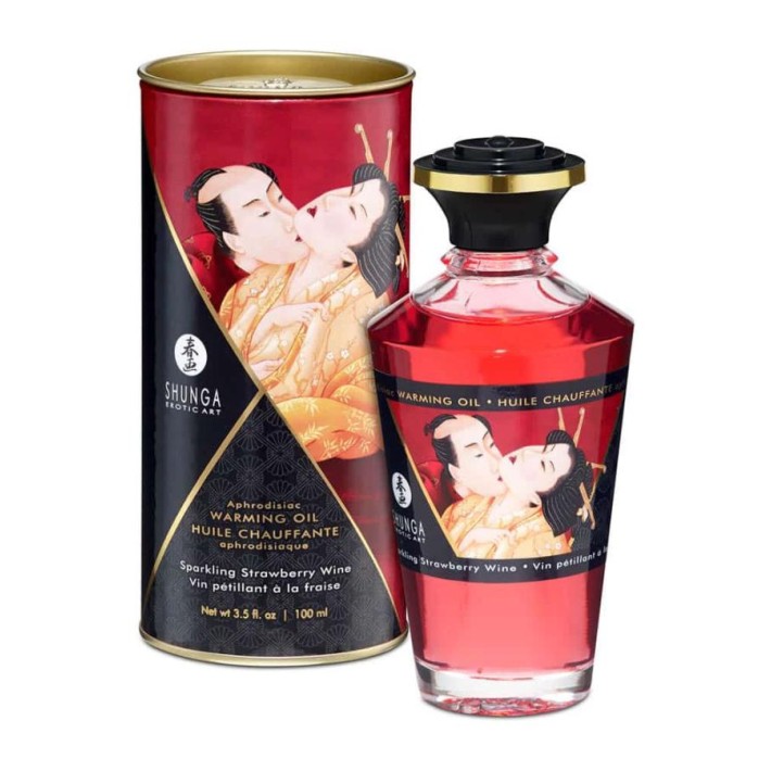 Ulei Afrodiziac Cu Efect De Caldura Sparkling Strawberry Wine, 100 Ml 2
