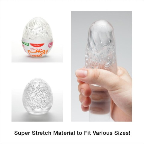 Tenga, Mini Masturbator Tenga Egg Keith Haring Party, pasiune.ro
