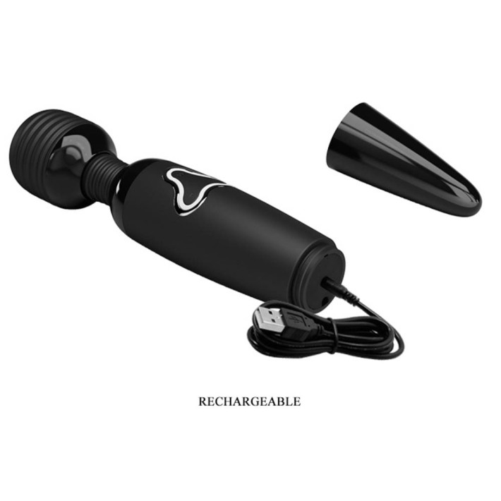 Vibrator Bagheta Body Wand, Negru, 25 Cm 5