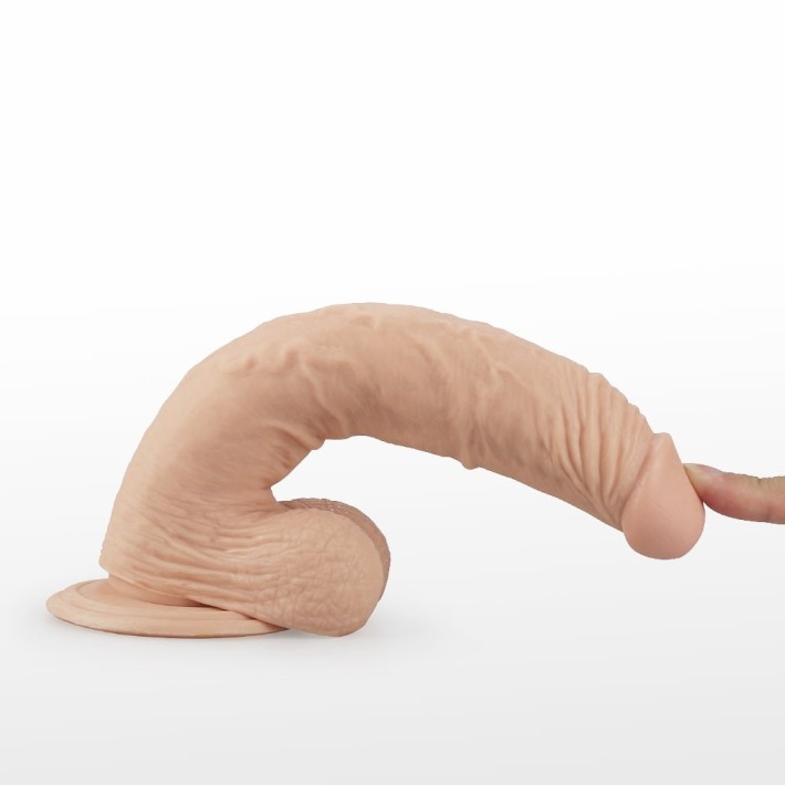 Vibrator Realistic Cu Ventuza Real Extreme Dildo, Natural, 24 Cm 3