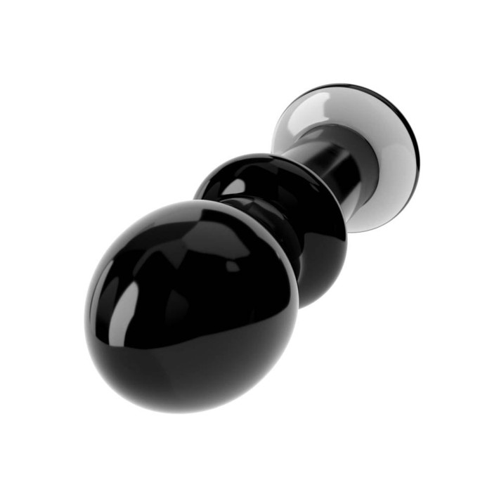 Dop Anal Din Sticla Borosilicata Glass Romance, Negru, 11.5 Cm 5