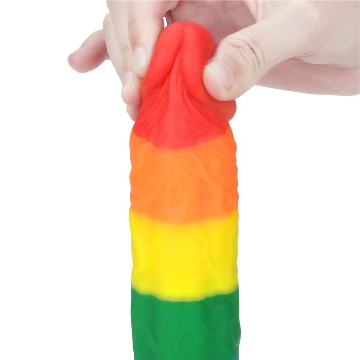 Dildo Clasic Cu Ventuza Prider, Multicolor, 20.5 Cm 3