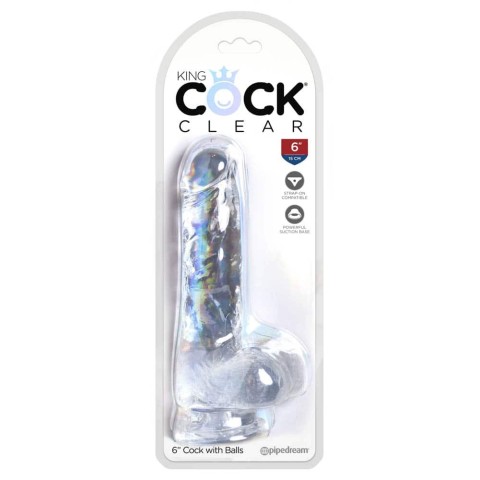 Pagina 2 - Pipedream - King Cock, Dildo Clasic Cu Testicule Si Ventuza King Cock, Transparent, 17.8 Cm, pasiune.ro