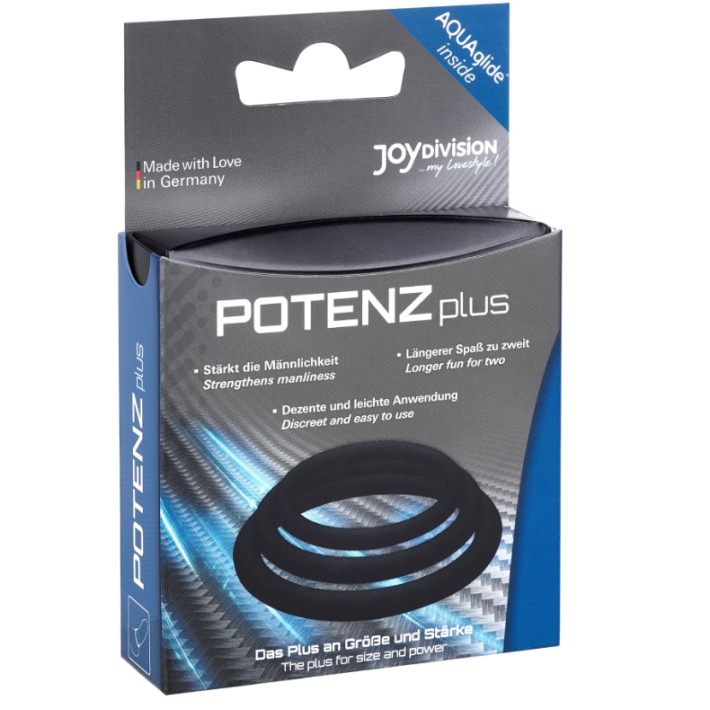 Set 3 Inele Penis Potenzone (s, M, L), Negru 3
