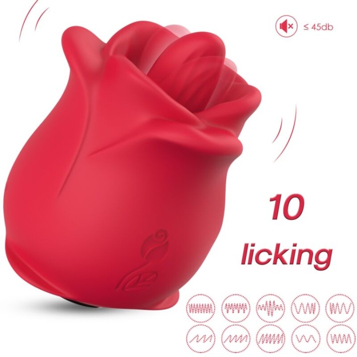 Vibrator Clitoris Trandafir Armony Rosu  2