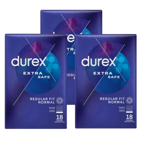 servetel, Pachet Prezervative Durex Extra Safe 3x18, 54 Bucati , pasiune.ro