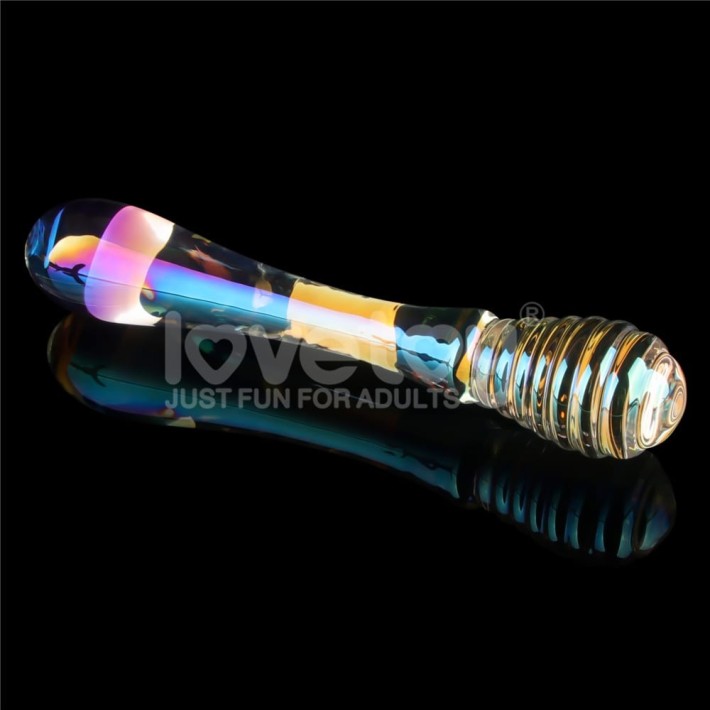 Dildo Sticla Twilight Gleam Glass Dildo- Twin Pleasures, Transparent, 20.5 Cm 6