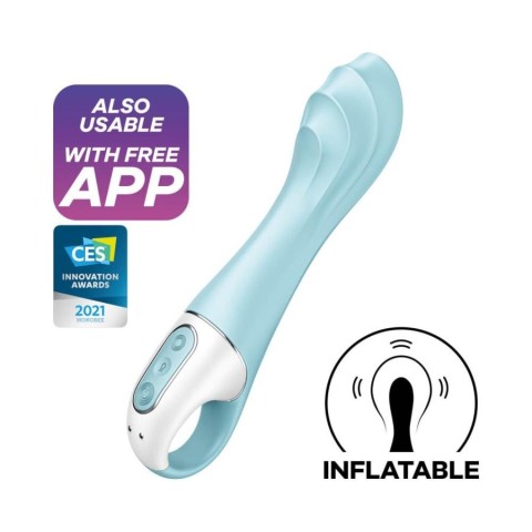 Pagina 3 - Vibratoare Punctul G, Vibrator Gonflabil Air Pump 5+, Turcoaz, 20.5 Cm, pasiune.ro