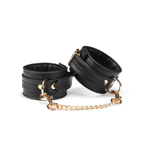 black, Black Organosilicon Ankle Cuffs, pasiune.ro