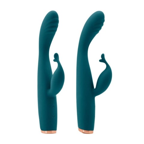 Vibratoare Rabbit, Vibrator Special Luxe Skye, Verde, 18.5 Cm, pasiune.ro
