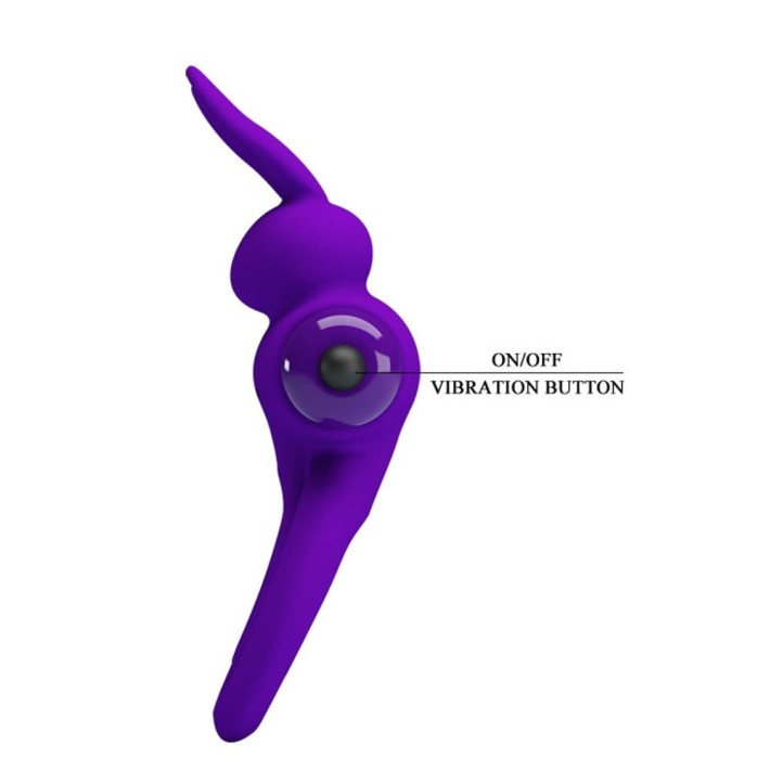Inel Penis Cu Vibratii Si Rabbit, Albastru 6