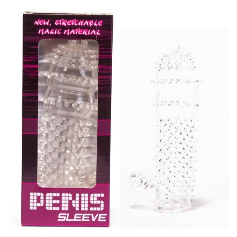 Love toys, Extensie/manson Penis Super Silikon, Transparent, 14 Cm, pasiune.ro