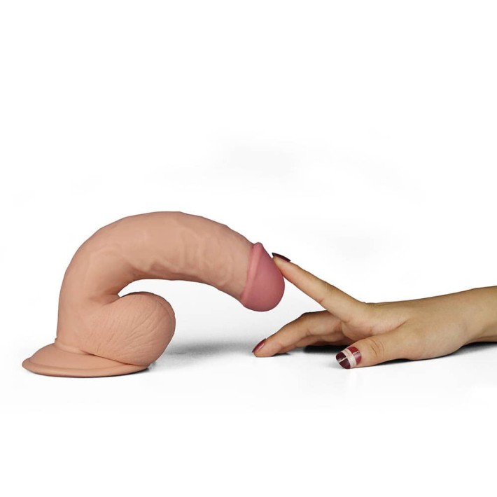 Vibrator Realistic The Ultra Soft Dude Flesh, 20 Cm 4