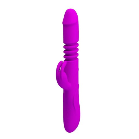 Pretty Love, Vibrator Special Cu Rotatii Si Up-down Ward, Violet, 26 Cm, pasiune.ro