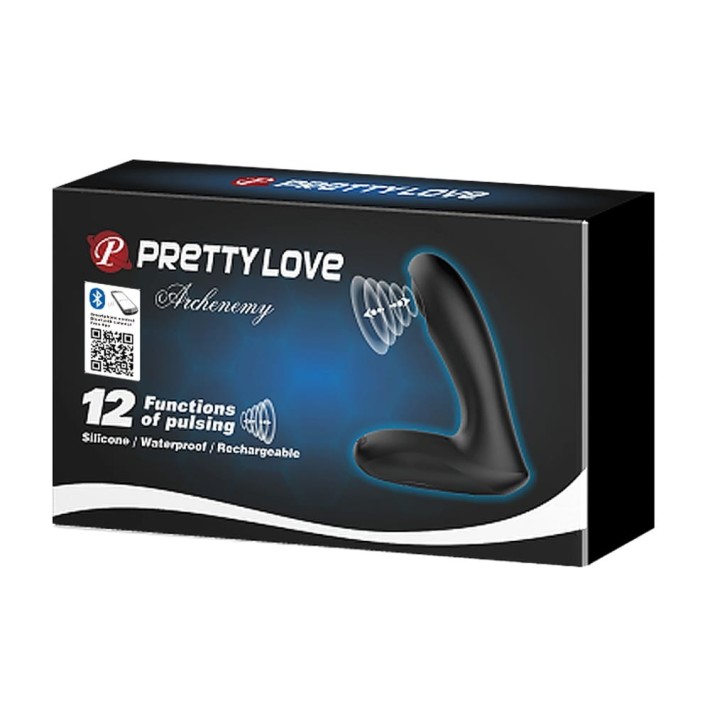 Vibrator Anal Archenemy App, Negru, 12 Cm 10