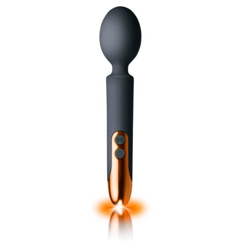 vibrator, Vibrator Bagheta Oriel, Negru/aramiu, 23 Cm, pasiune.ro