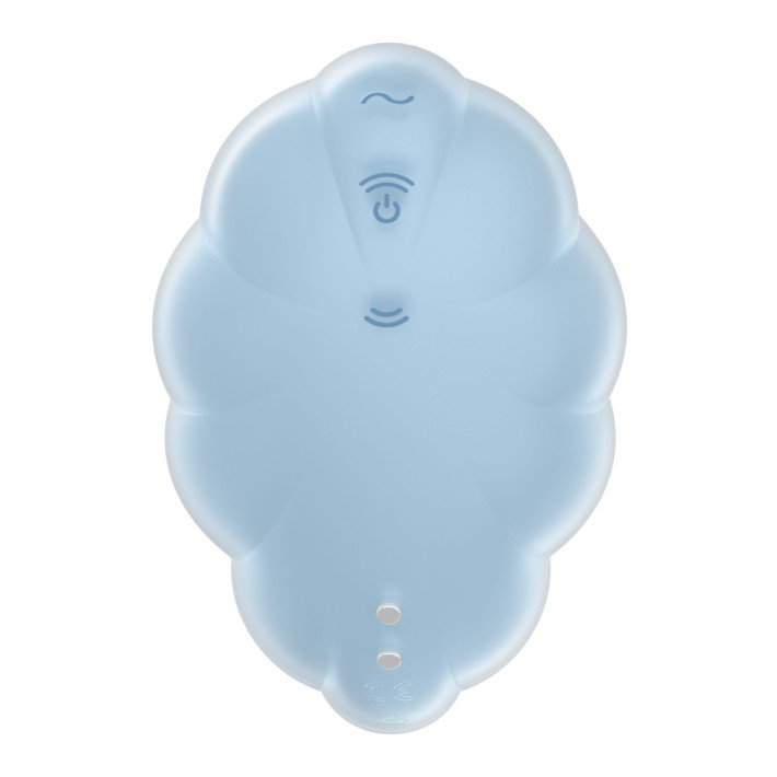 Vibrator Clitoridian Air Pulse + Vibratii Cloud Dancer, Bleu 5