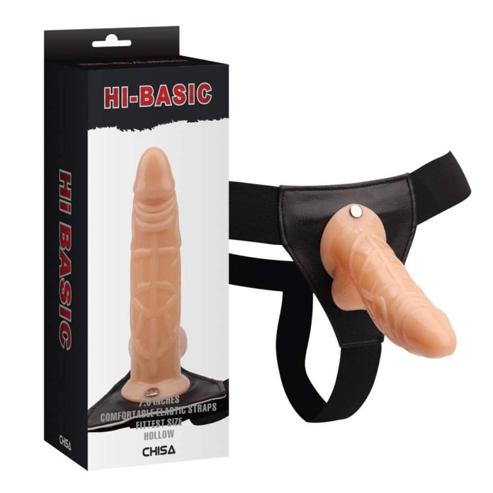 Strap-on Hollow Cock, Natural, 19 Cm 3