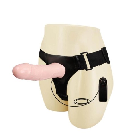 Love toys, Strap On Cu Vibratii Perfect For Men, Natural, 16.5 Cm, pasiune.ro