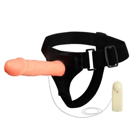 Love toys, Strap-on/extensie Penis Cu Vibratii Ultra Passionate, Natural, 17 Cm, pasiune.ro