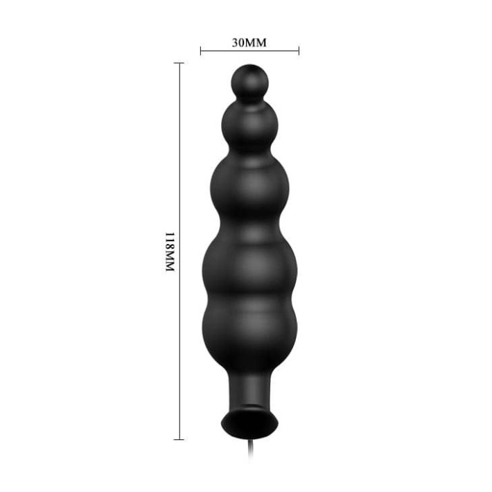 Dop Anal Special Anal Stimulation, Negru, 12 Cm 4