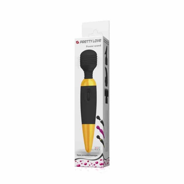 Vibrator Bagheta Power Wand, Auriu 9