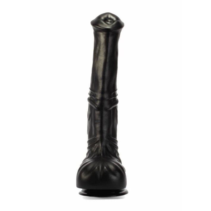Dildo Realistic Cu Ventuza David, Negru, 31.5 Cm 5