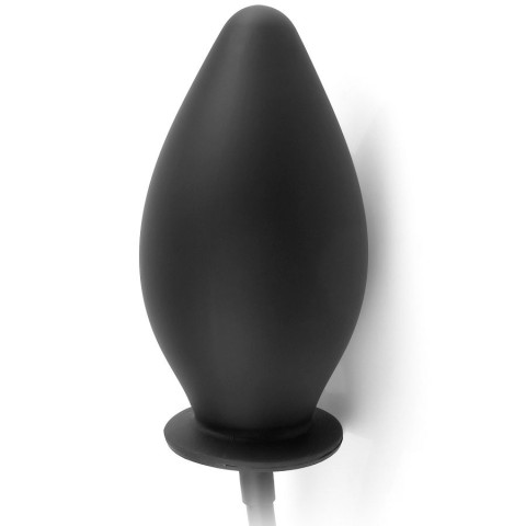 silicone, Dop Anal Gonflabil, Negru, 11 Cm, pasiune.ro
