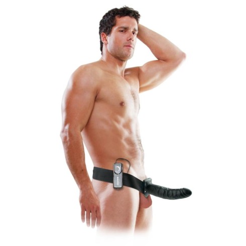 extensie, Strap-on/extensie Penis Cu Vibratii, Negru, 20.5 Cm, pasiune.ro