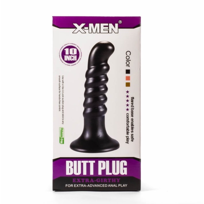 Dop Anal Extra Girthy Iv, Negru, 25 Cm 5