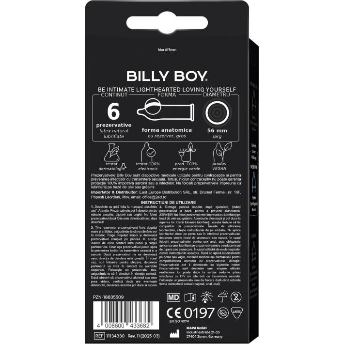 Prezervative Billy Boy Feel Safe 6 Buc 3