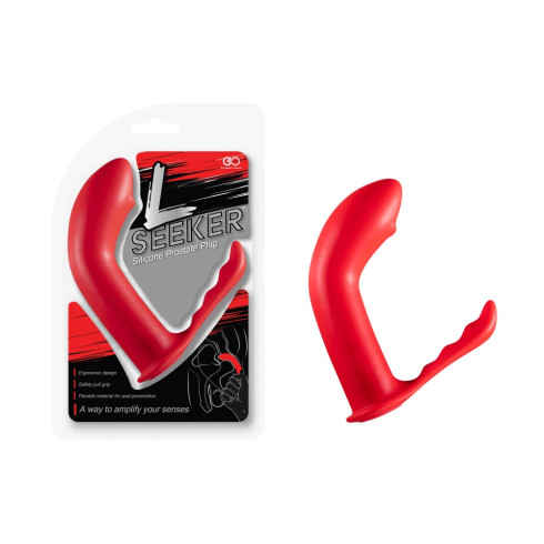rosu, Stimulator Prostata L Seeker, Rosu, 8 Cm, pasiune.ro