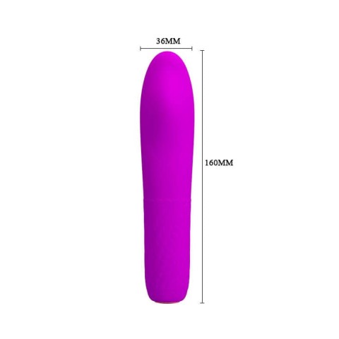 Pretty Love, Vibrator Burke, Violet, 16 Cm, pasiune.ro