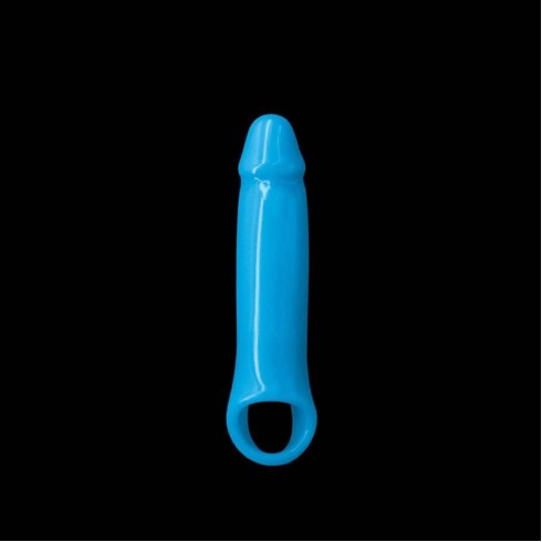 manson, Extensie/manson Penis Fosforescent Firefly, S, Albastru, pasiune.ro