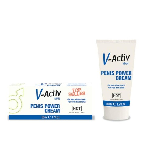 HOT, Crema Pentru Potenta V-activ, 50 Ml, pasiune.ro
