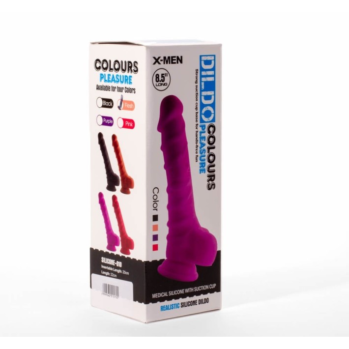 Dildo Realistic Colours Pleasure, Natural, 21.5 Cm 7
