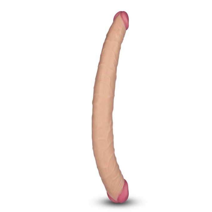 Dildo Realistic Dubla Penetrare Ladykiller, Natural, 35.5 Cm 6