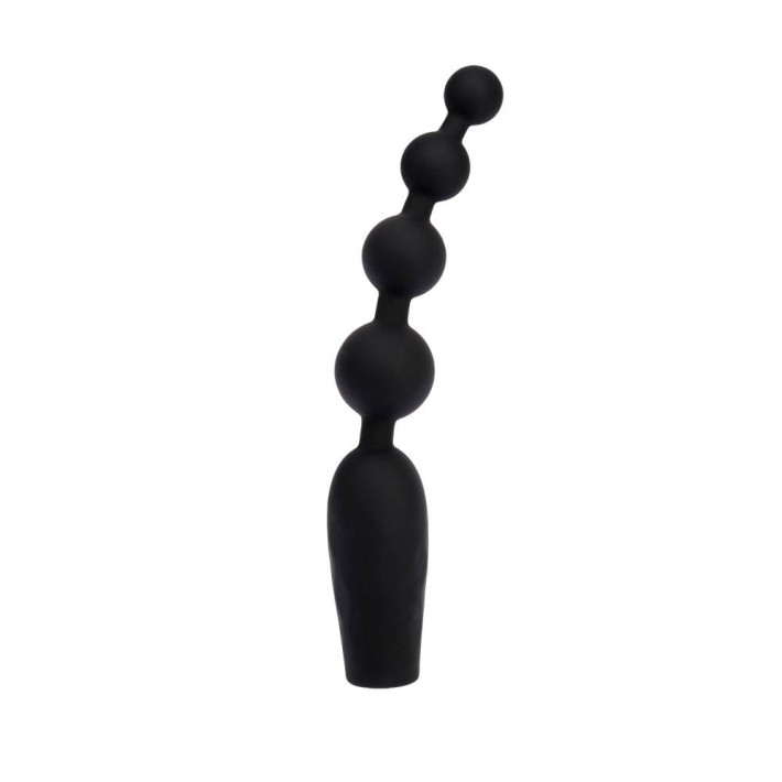Bile Anale Cu Vibratii Bumpy Bead, Negru, 18.5 Cm 5