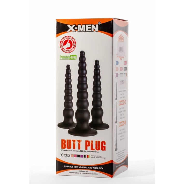 Dop Anal Extra Large M, Negru, 24 Cm 4