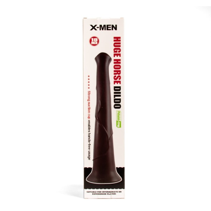 Dildo Clasic Huge Horse Dildo, Negru, 48 Cm 3