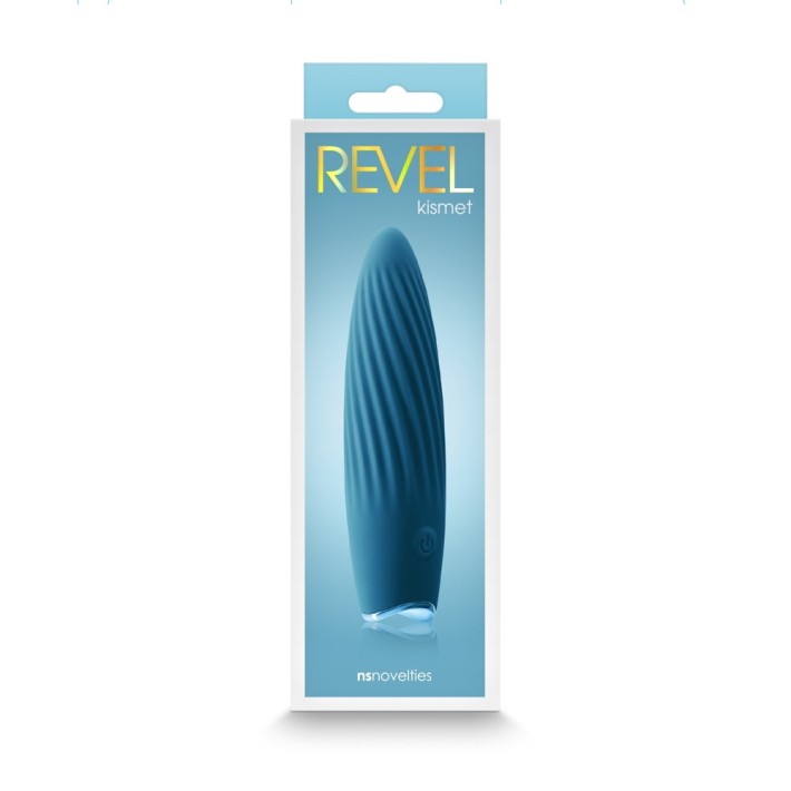 Vibrator Clasic Revel Kismet, Albastru, 11.5 Cm 3