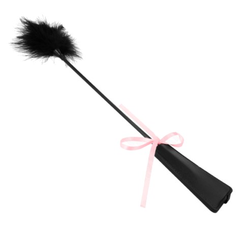 fund, Cravasa Cu Puf Si Funda Roz Kink Neagra 49 Cm, pasiune.ro