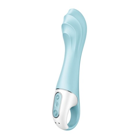 blue, Vibrator Gonflabil Air Pump 5+, Turcoaz, 20.5 Cm, pasiune.ro