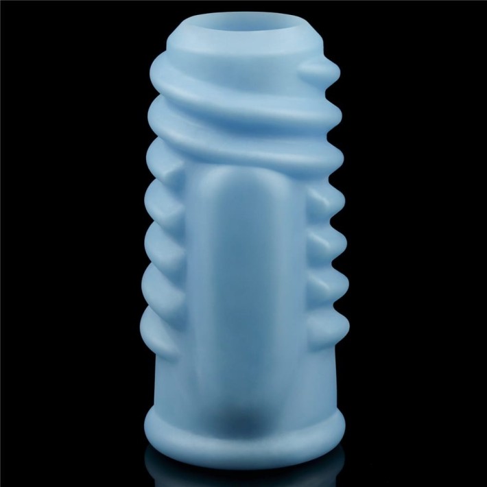 Inel / Manson Penis Cu Vibratii Spiral Knights, Albastru 7