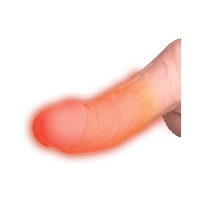 Vibrator Realistic Cu Functie Penetrare King Cock Triple Density, Natural, 16.5 Cm 2
