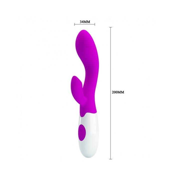 Vibrator Rabbit Brighty, Violet, 20 Cm 4