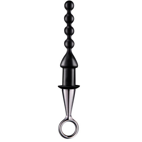 silicone, Dop Anal, Negru, 16.5 Cm, pasiune.ro