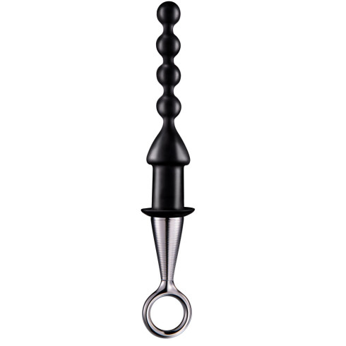 silicone, Dop Anal, Negru, 16.5 Cm, pasiune.ro