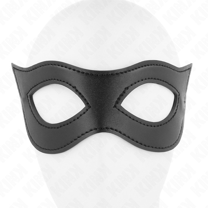 Masca Din Piele Vegana Neagra Kink 23 X 7.5 Cm 2