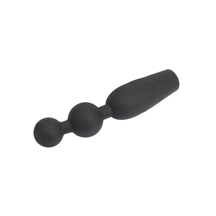 Bile Anale Cu Vibratii Booty Beads, Negru, 13 Cm 2